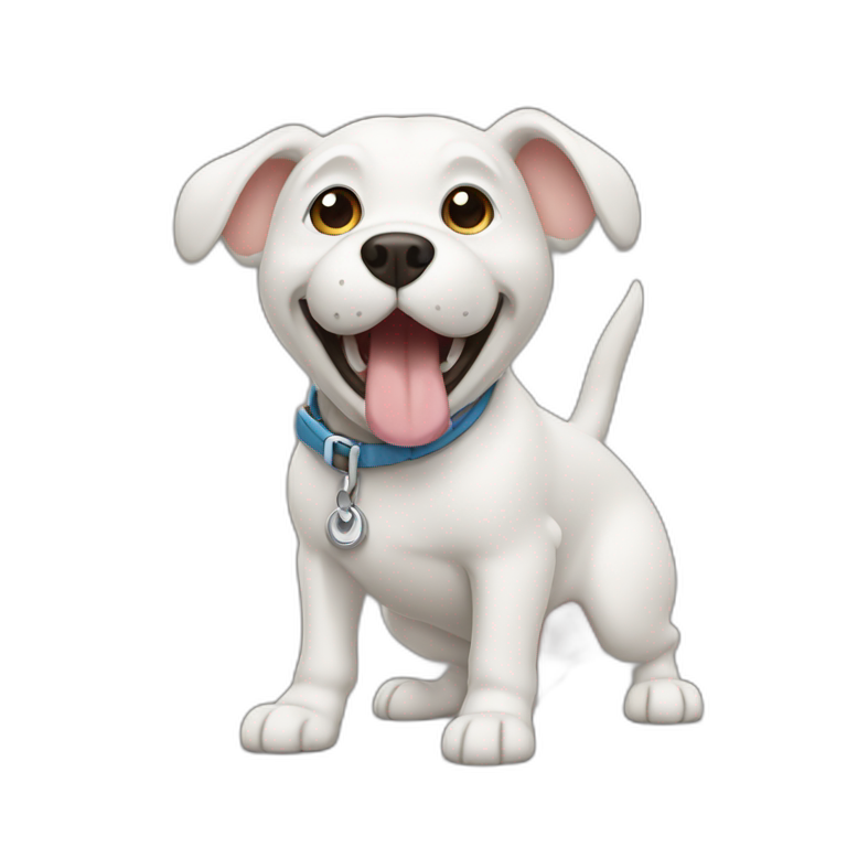 dog clicking image with mouse emoji
