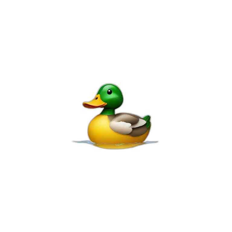 Duck in bath emoji