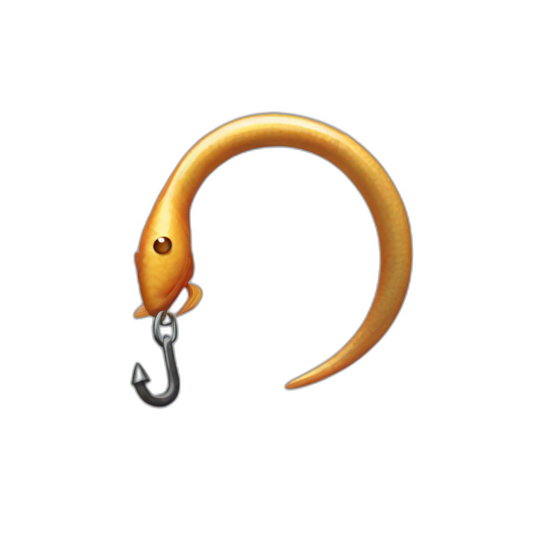 fish hook emoji