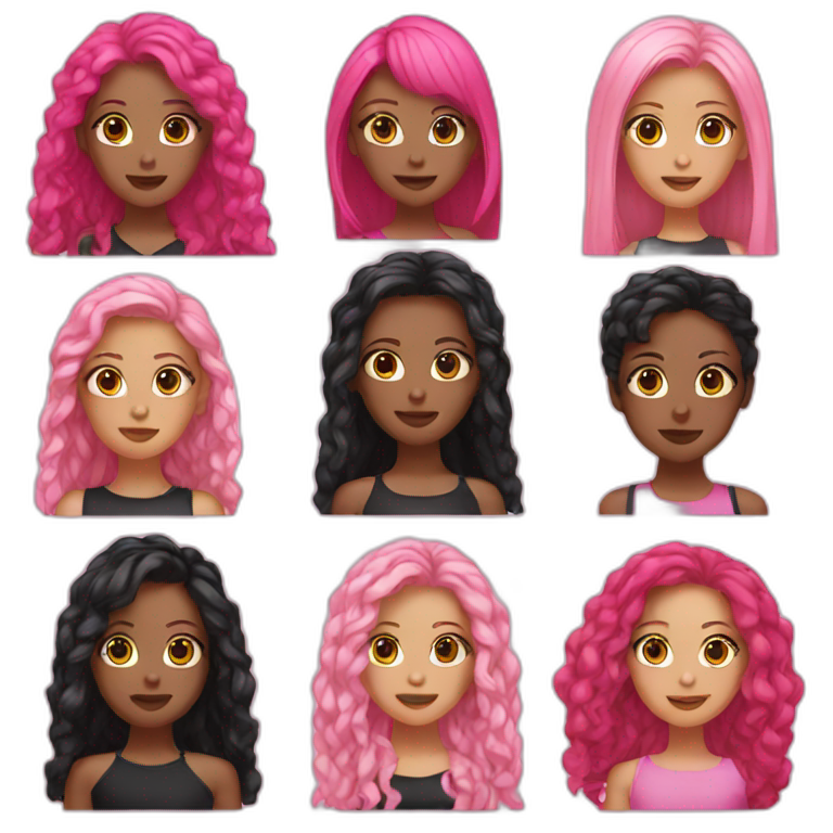 Black pink emoji