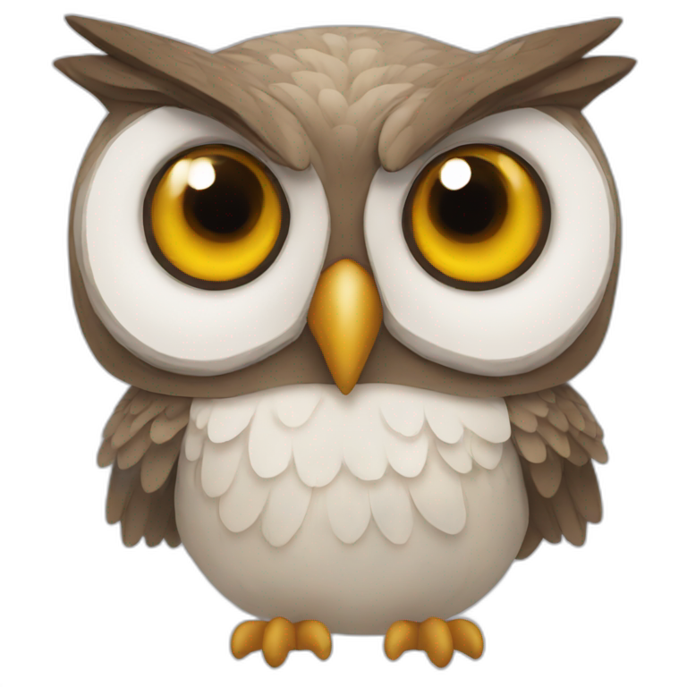 An owl emoji
