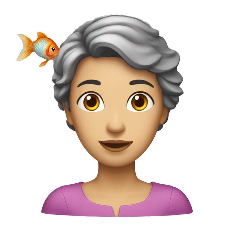 une moitié femme moitié poisson  emoji