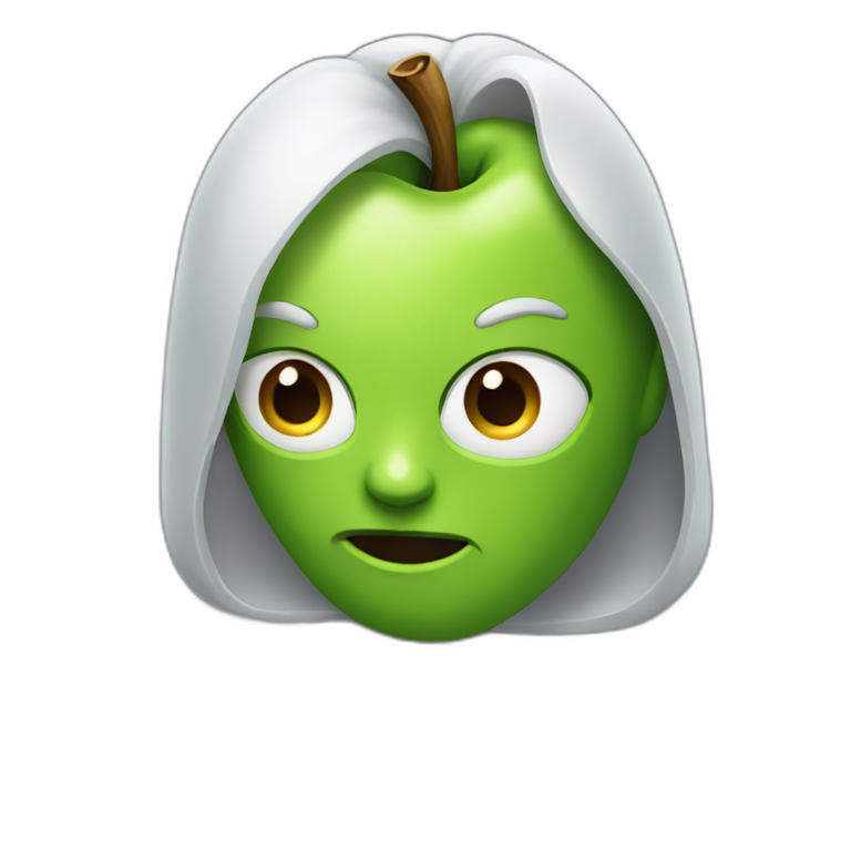 apple-eating-android emoji