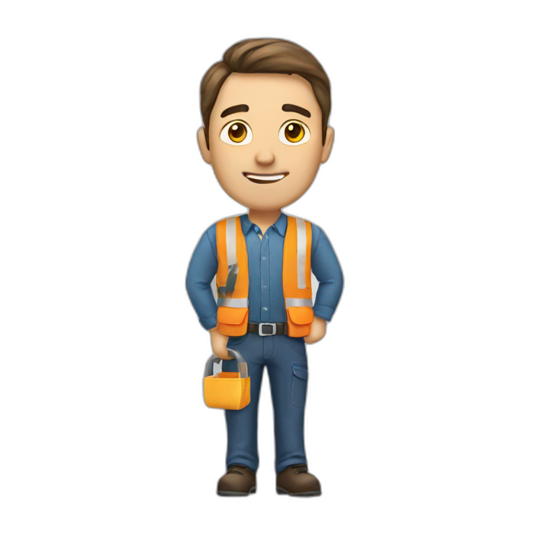 man on work emoji