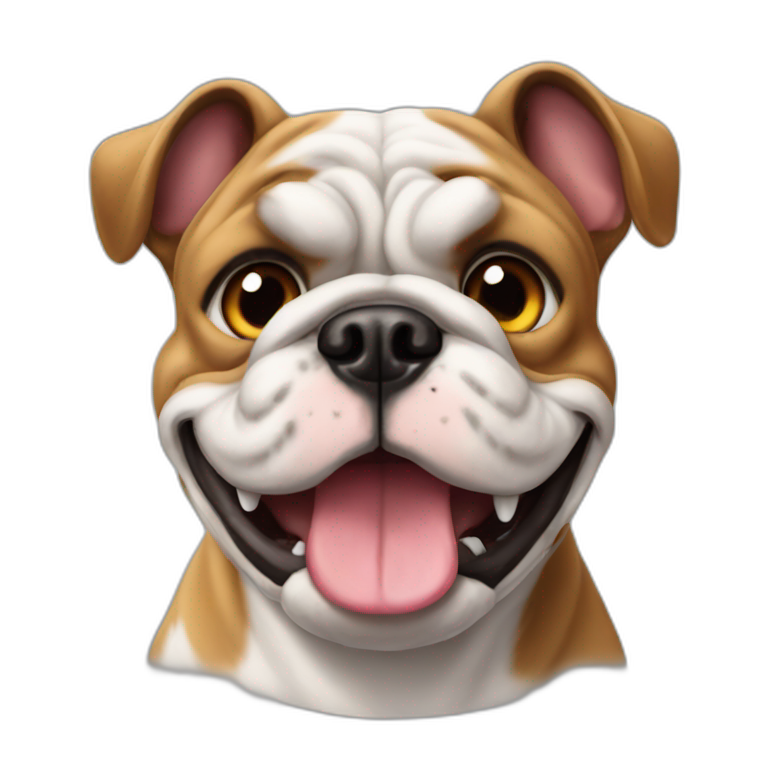 Bulldog frances cafe emoji