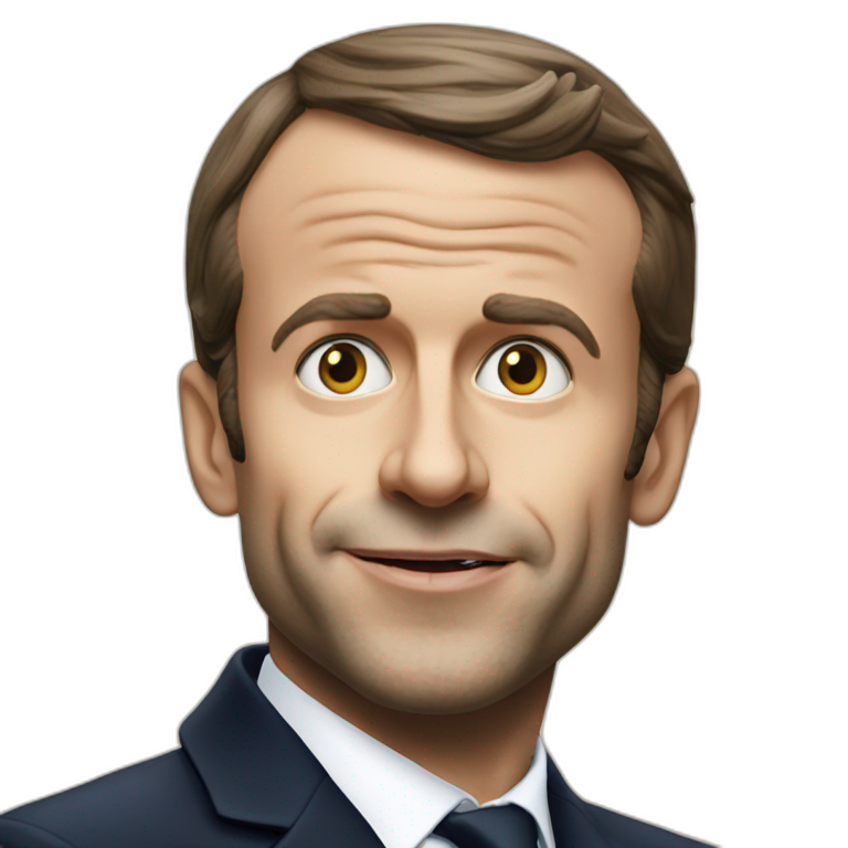 Manuel Macron eat emoji