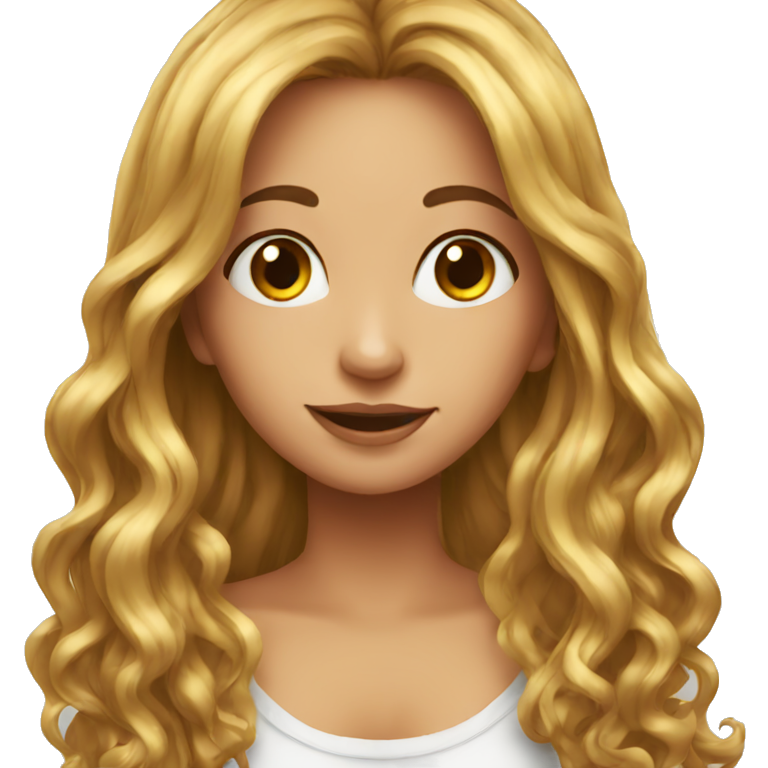 Long hairs girl emoji