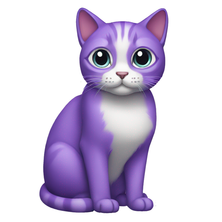 purple cat  emoji