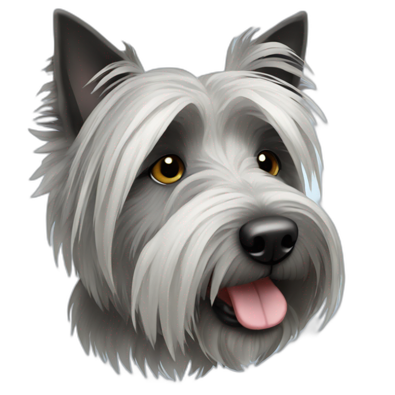grey skye terrier emoji