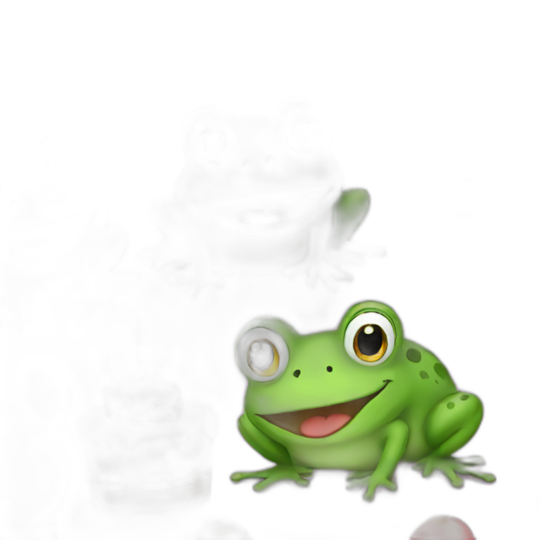 frog birthday party emoji