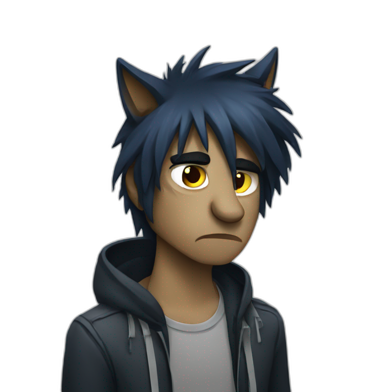 werewolf sad emo emoji