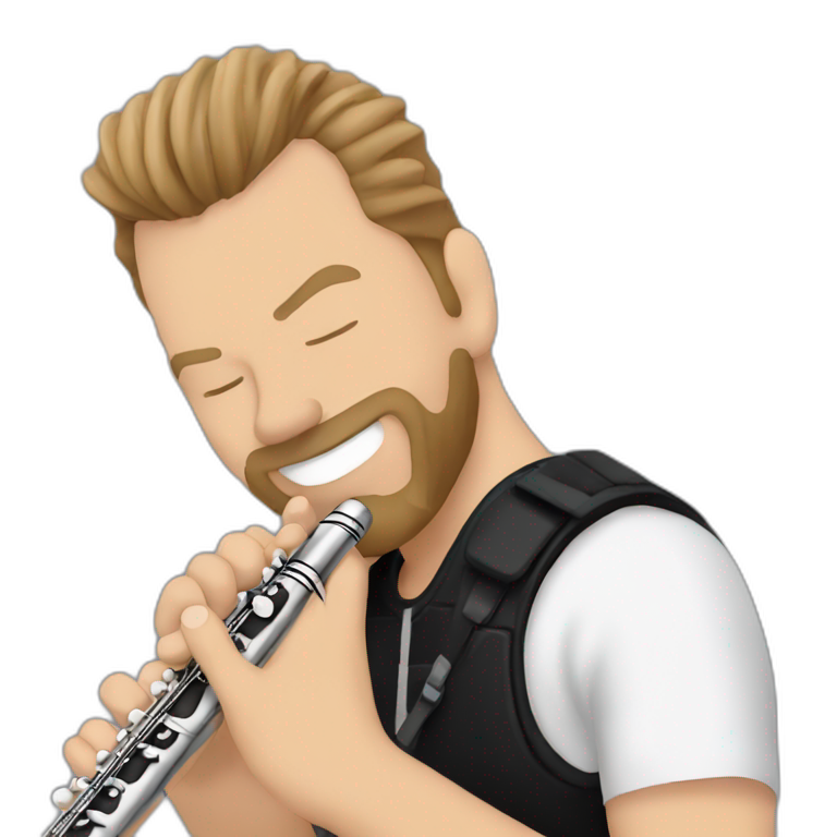 james hetfield playing flute emoji