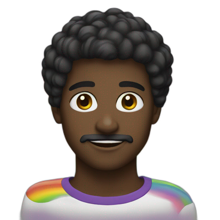 Black rainbow emoji