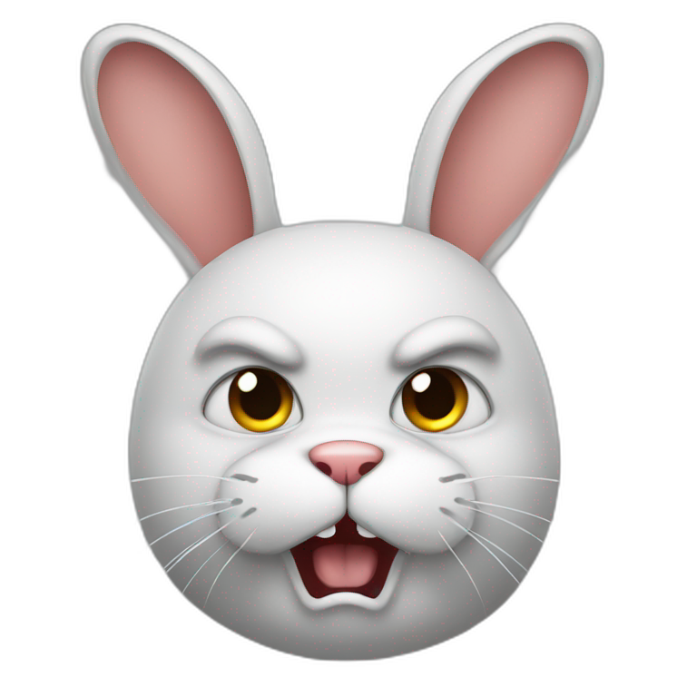 rabbit angry emoji