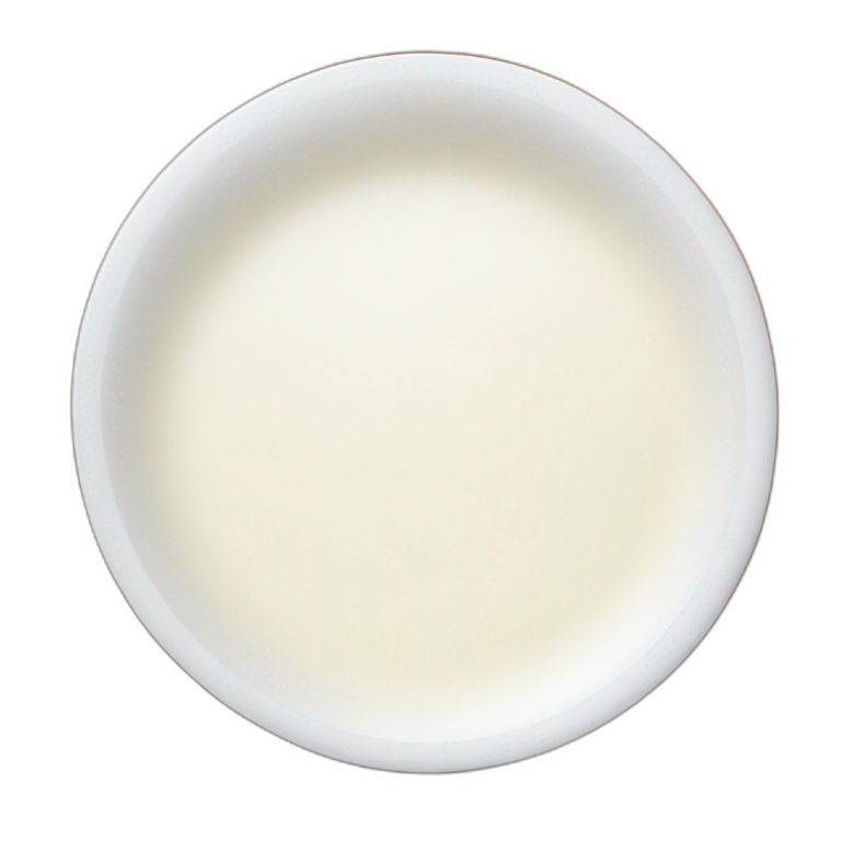 plate of milk emoji