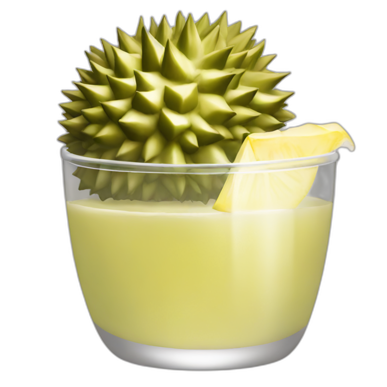 Durian cocktail emoji