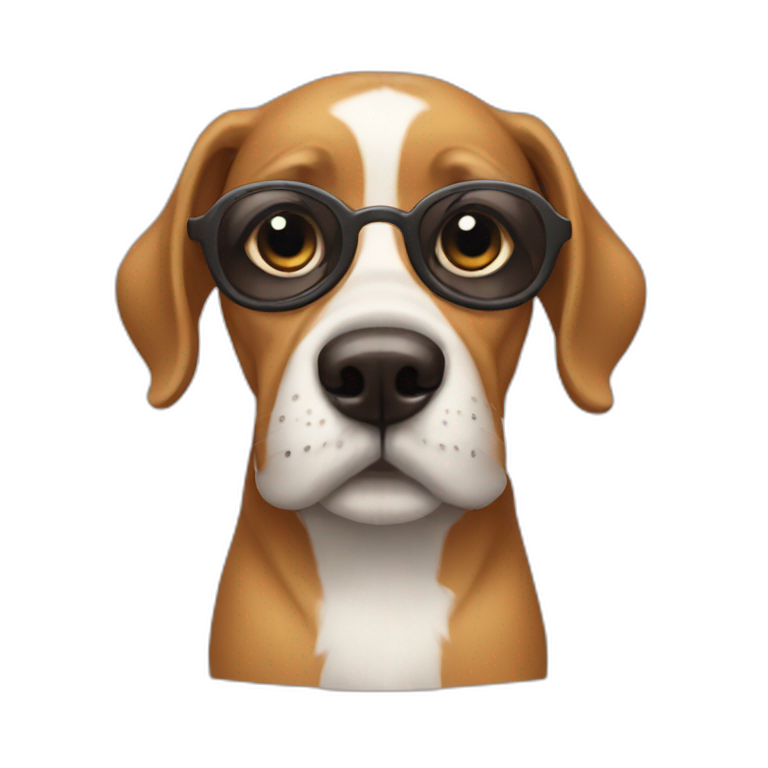 Snob dog emoji