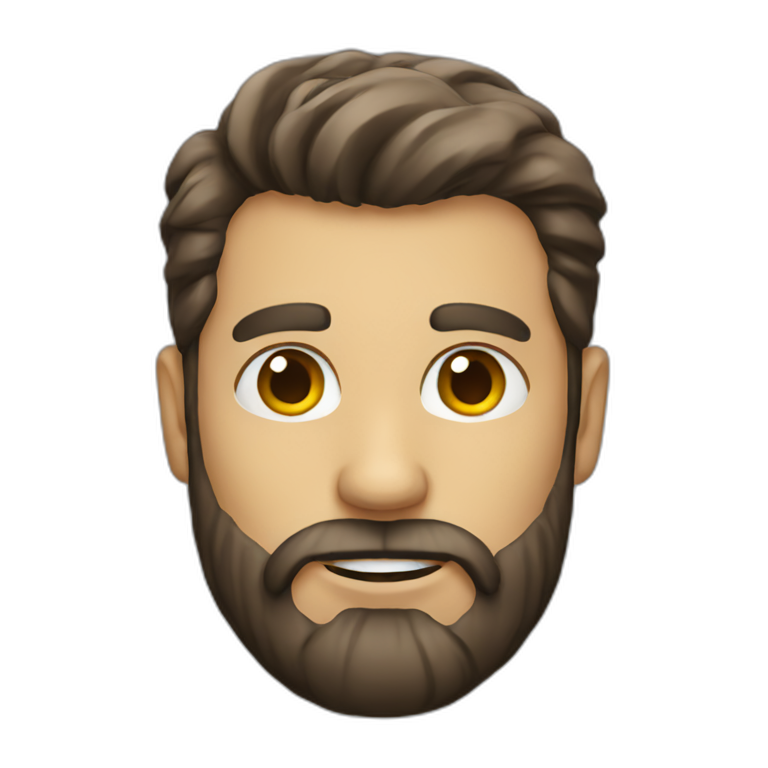 Man with a beard emoji
