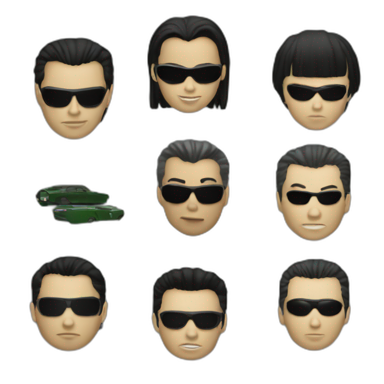 the matrix screen emoji