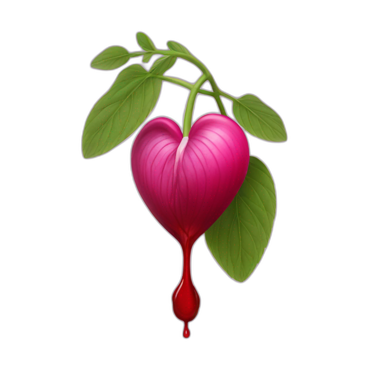 Bleeding Heart flower emoji