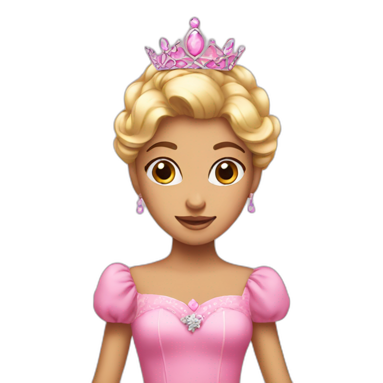 pink princess emoji