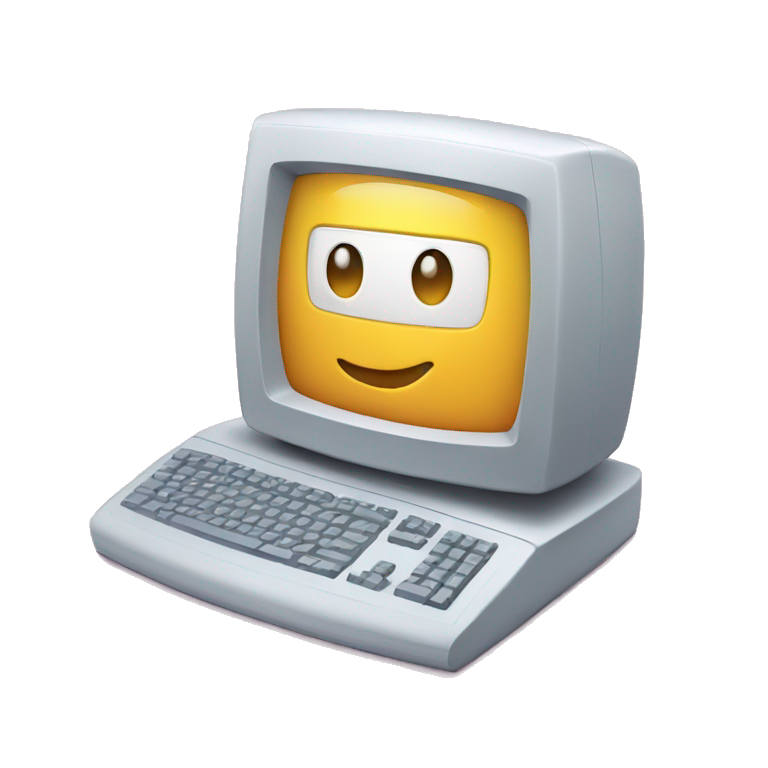 bright computer screen emoji