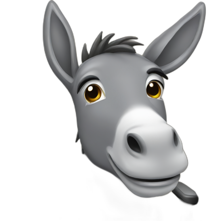 Donkey in office emoji