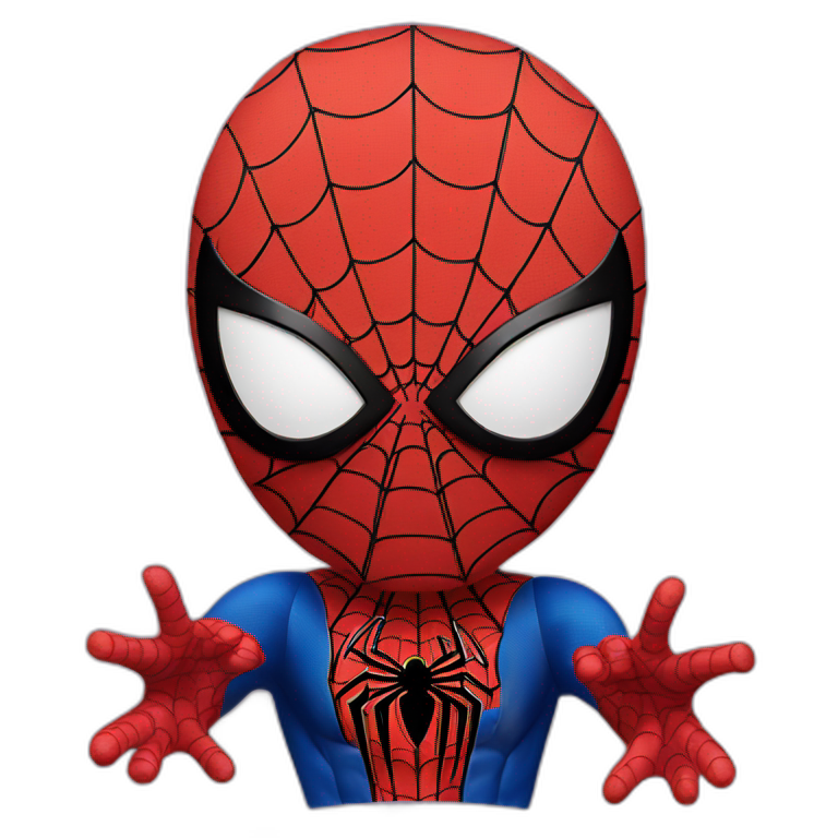 Spiderman say hello emoji