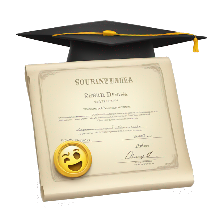 qualification diploma emoji