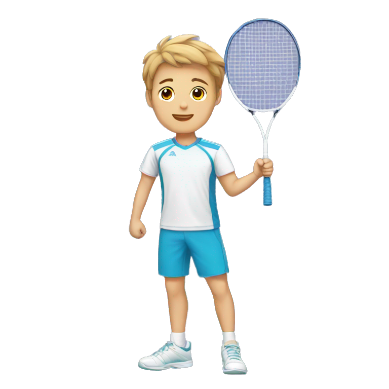 Badminton boy emoji
