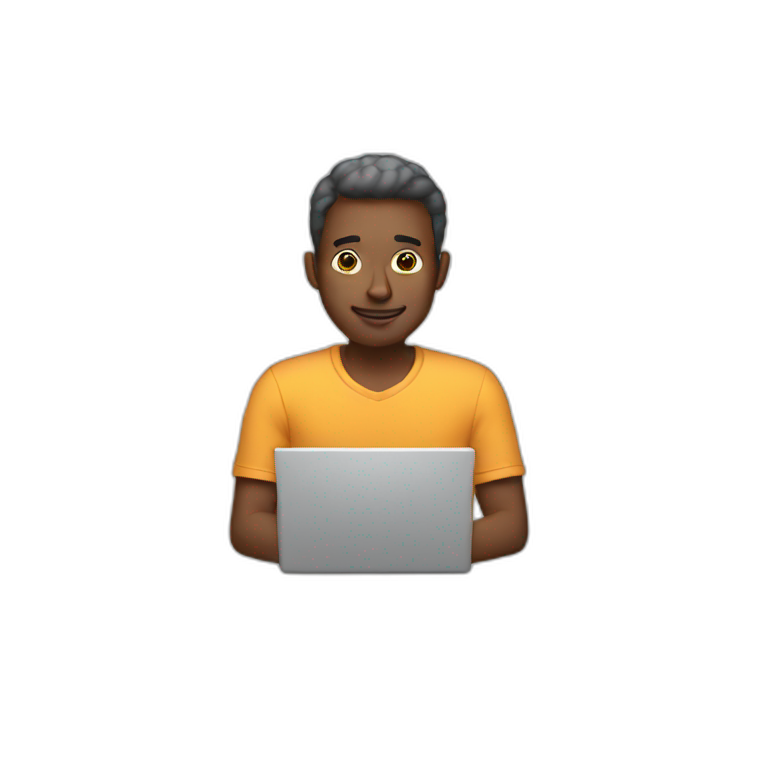 Man with laptop  emoji