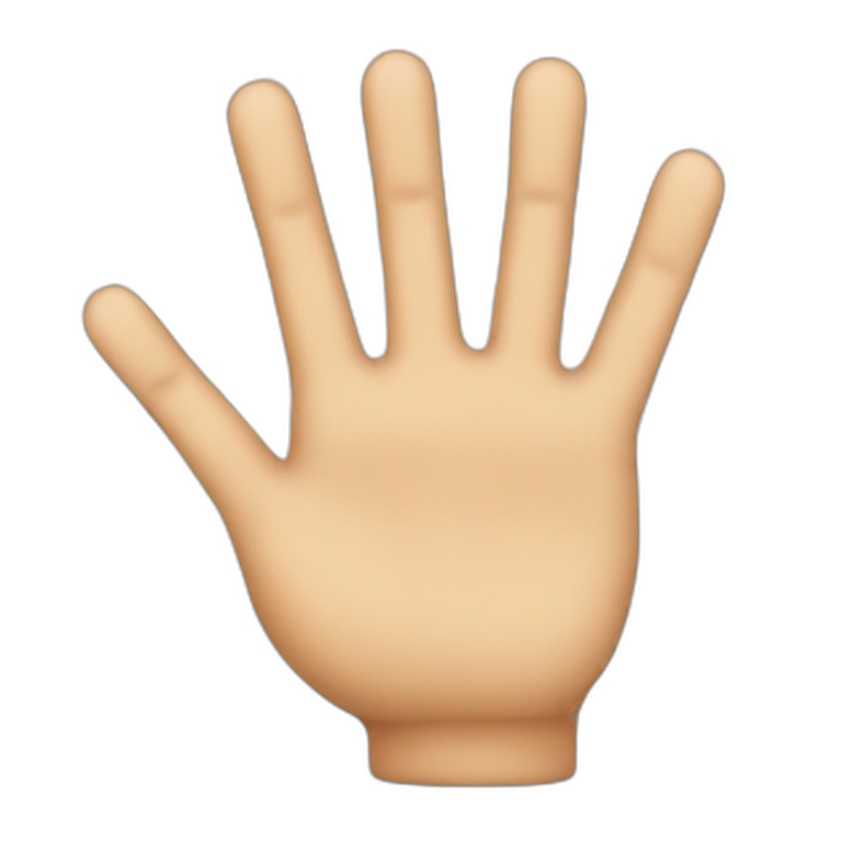 3 fingers emoji