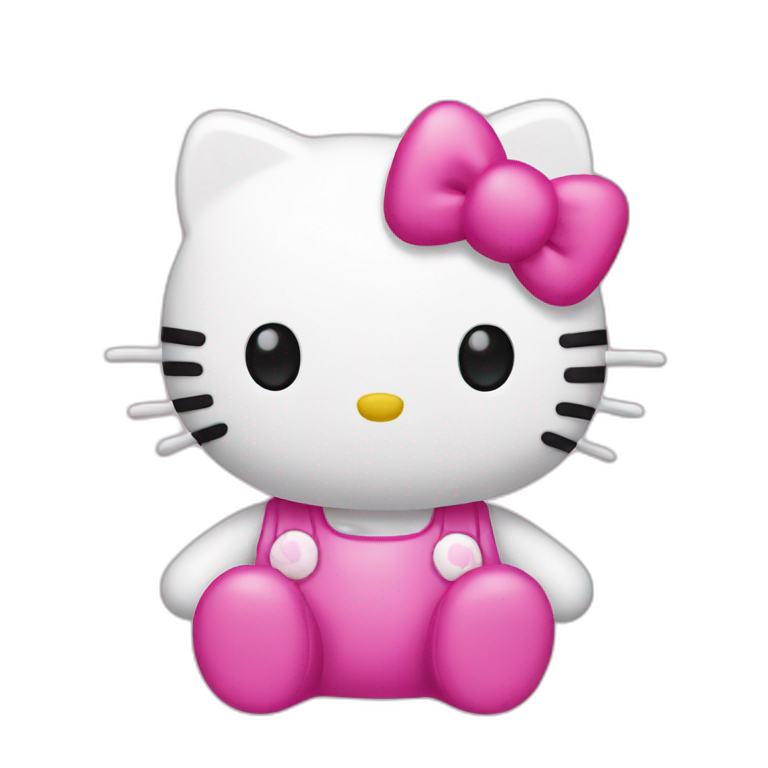 Hello Kitty pink emoji