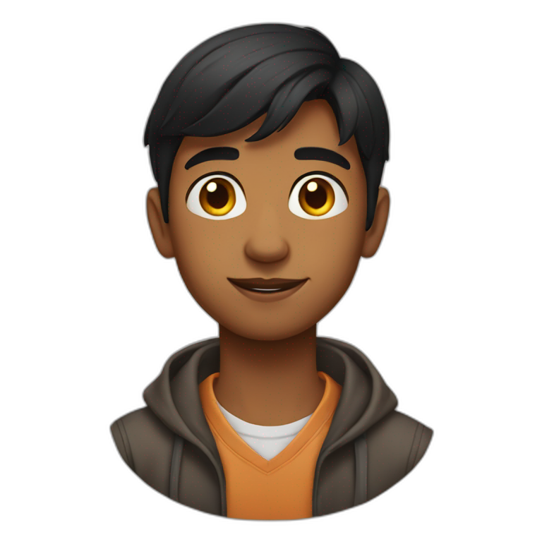 A 18 year old Indian boy emoji