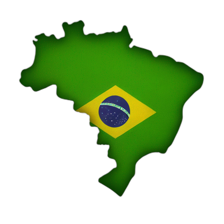 brazil country map emoji