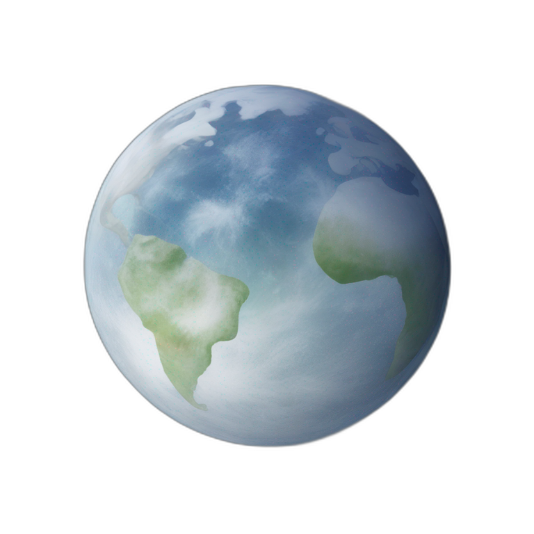 the earth surrounding the moon emoji