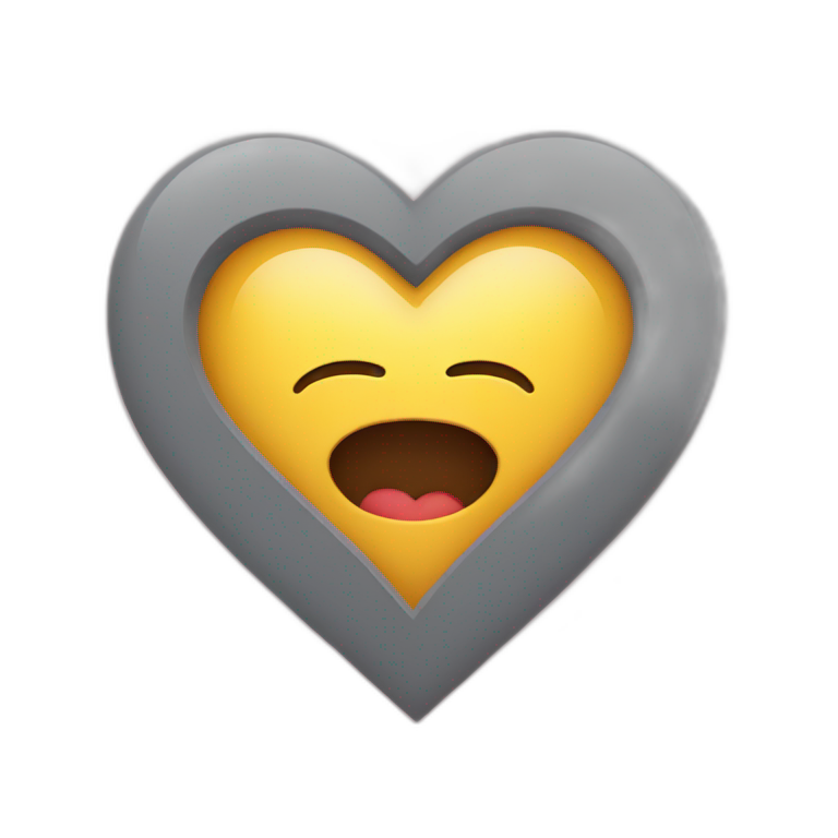 E Inside heart  emoji