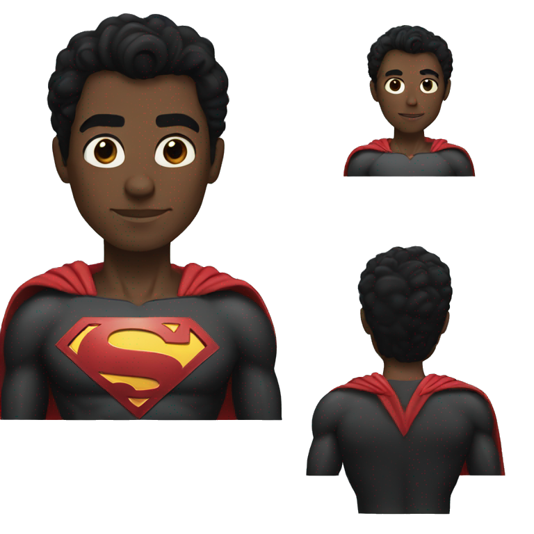 BLACK SUPERMAN emoji