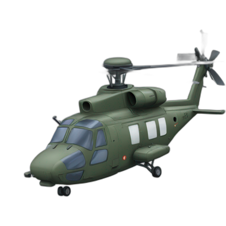 helicoptere de combat emoji