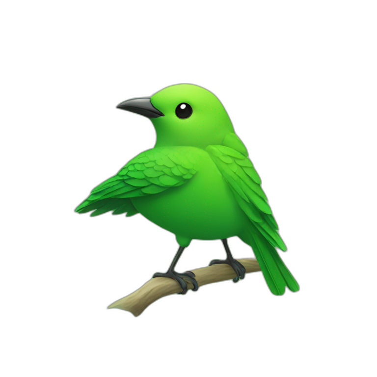 bird green green emoji