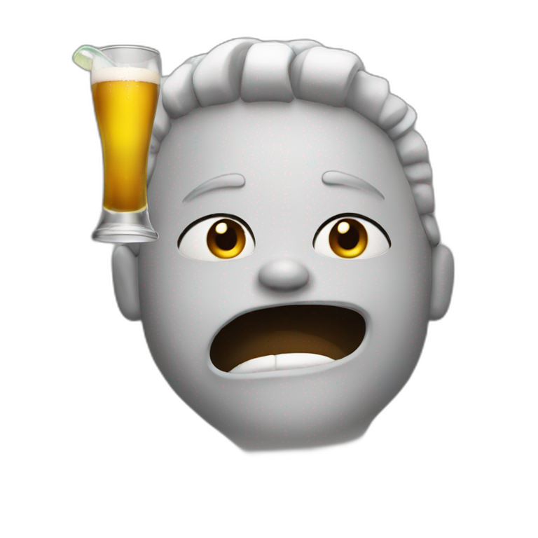getting drunk emoji
