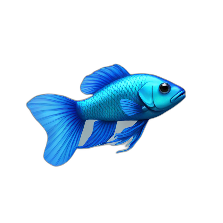 blue beta fish emoji