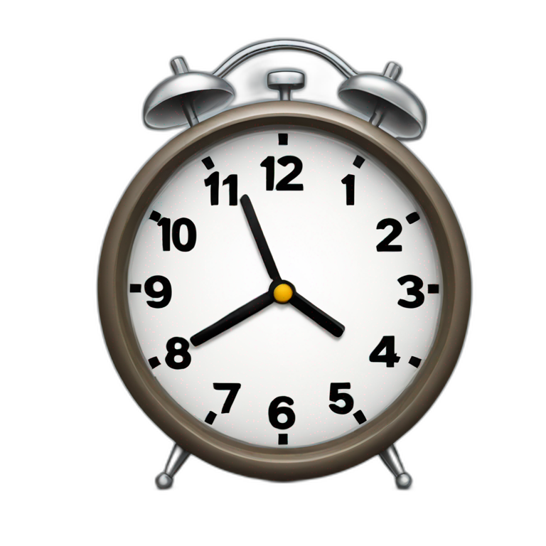 Alarm clock emoji