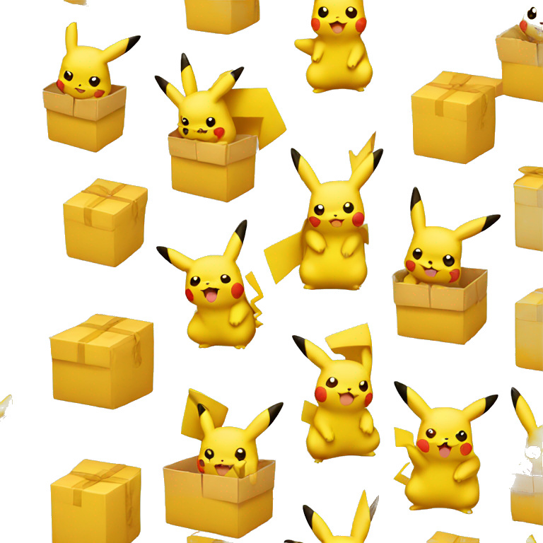 Pikachu boxes emoji