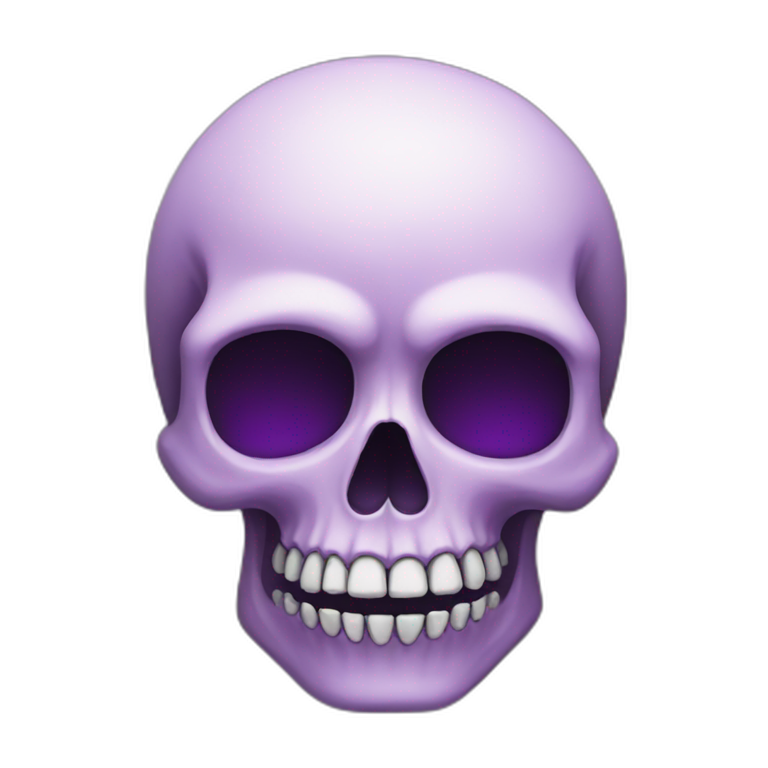 purple skull emoji
