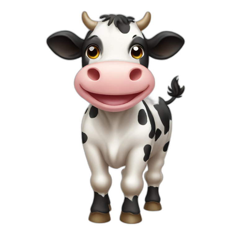 happy animal cow emoji