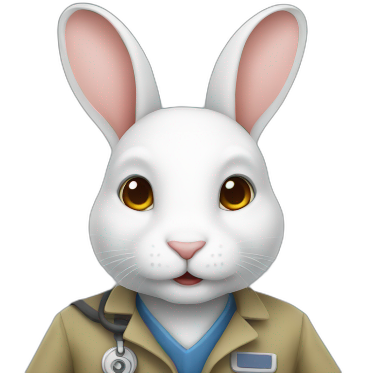 Specialist rabbit emoji