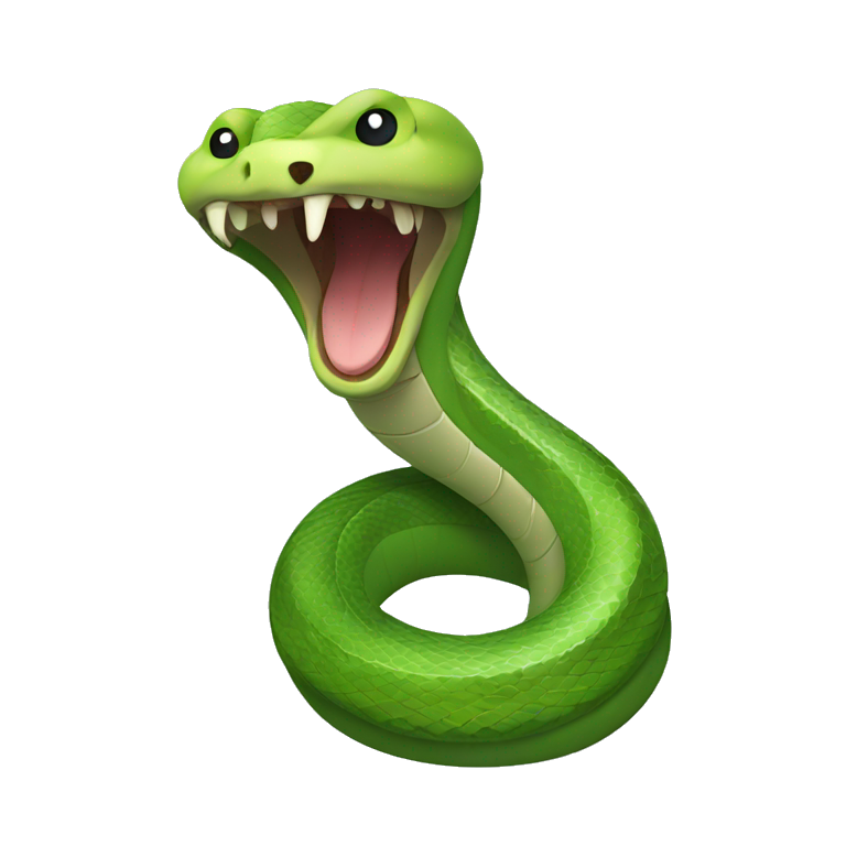 funny snake wrapped around a VNA emoji