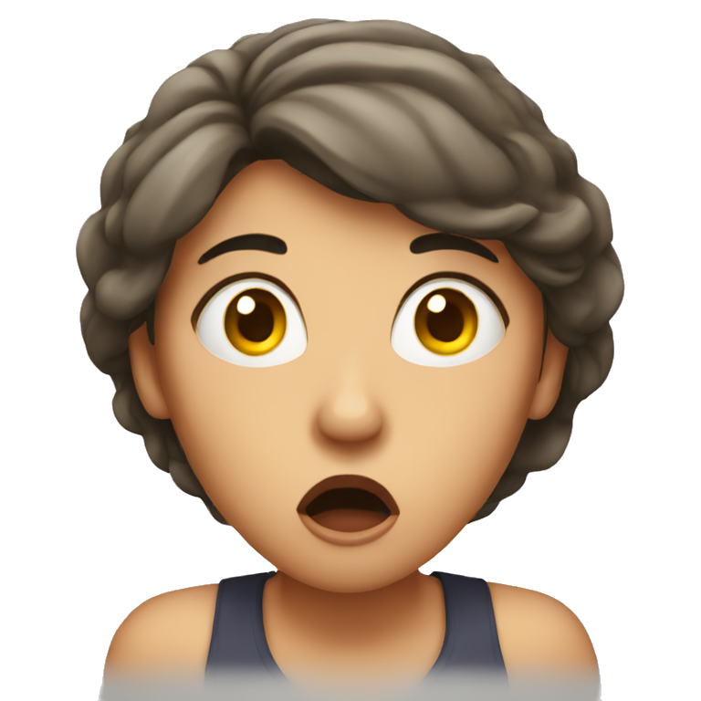 shocked woman emoji