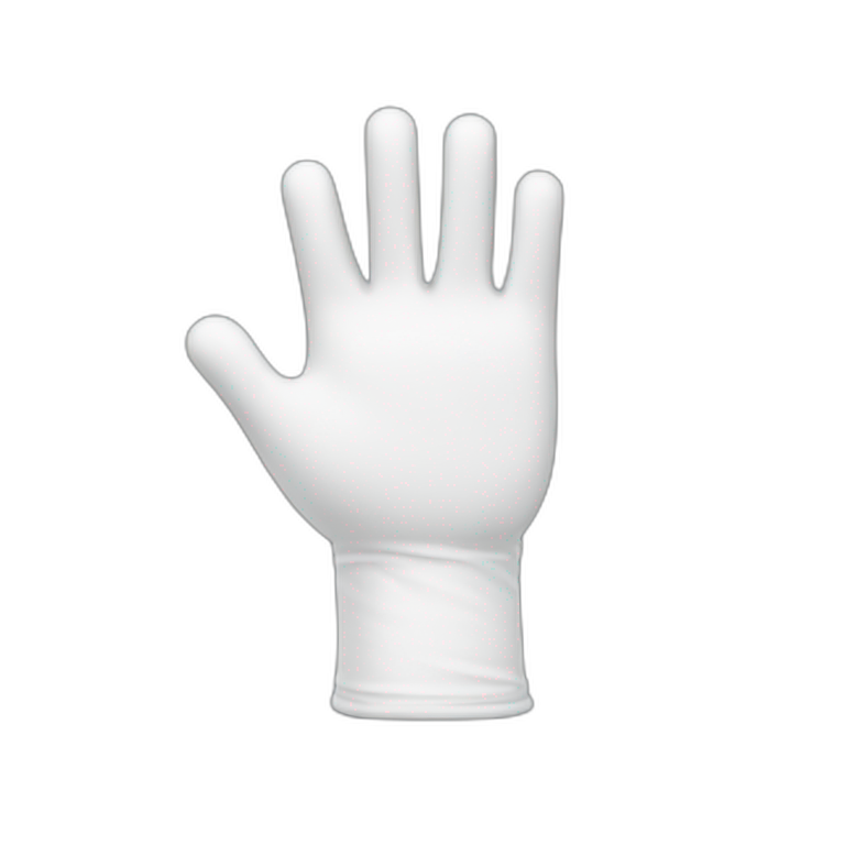 white gloved hand making an ok gesture emoji